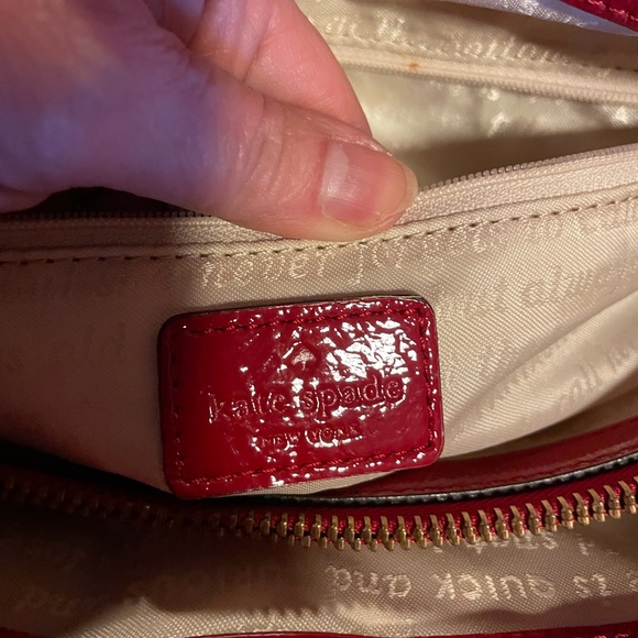 Kate Spade all leather patent bag - Picture 6 of 13